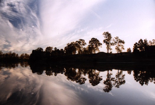 Brisbane River - Riverhills 
<br>
Photo:  Robert Downie  - May 2001 (EOS 300) 