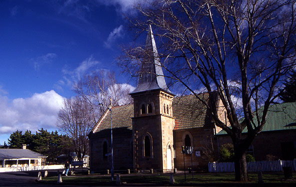 Catholic Church - Ross - Ross was established in 1812 to protect travelers.
<br>
Photo: Robert Downie - July 2002 (EOS 300)
