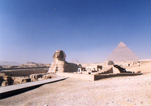 The Sphinx of Giza
<br>
Photo: Robert Downie - February 2001 (EOS 300) 