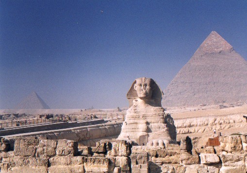 The Sphinx of Giza
<br>
Photo: Robert Downie - February 2001 (EOS 300) 