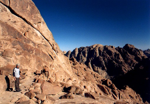 A section of the 3000 steps of repentance laid by a monk as a form of penance.
<br>
Photo: Jane Downie - February 2001 (EOS 300) 