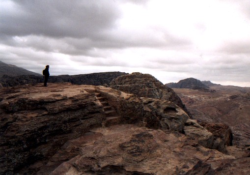 Al-Madbah ('the Alter') - High Place Of Scarafice - Petra 
<br>
Photo: Robert Downie - February 2001 (EOS 300) 