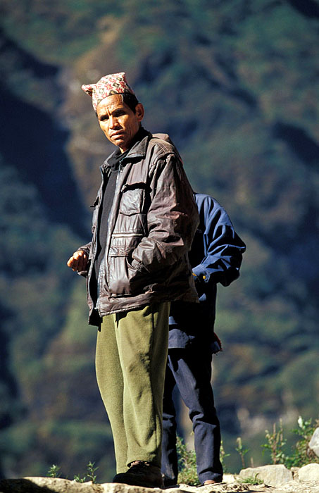 Namche Bazaar (3440m).
<br>
Photo: Robert Downie - 2004 (EOS 300)