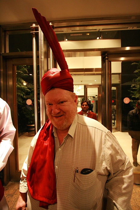 Mick trying out Baboo's hat
<br>
Photo: Robert Downie - Feb 2007 (EOS 400D)