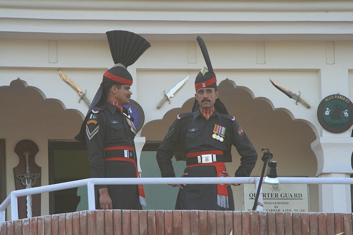 Pakistani rangers ready to make a move - Wagah Border
<br>
Photo: Robert Downie - Feb 2007 (EOS 400D)