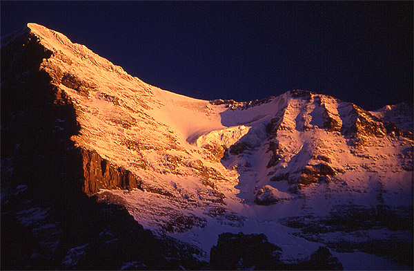 The Eiger (3970m)
<br>
Photo: Robert Downie - January 2002 (EOS 300) 