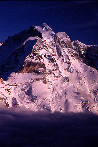 Looking back across towards the Jungfrau (4158m), from the Schilthorn (2971m)
<br>
Photo: Robert Downie - January 2002 (EOS 300) 