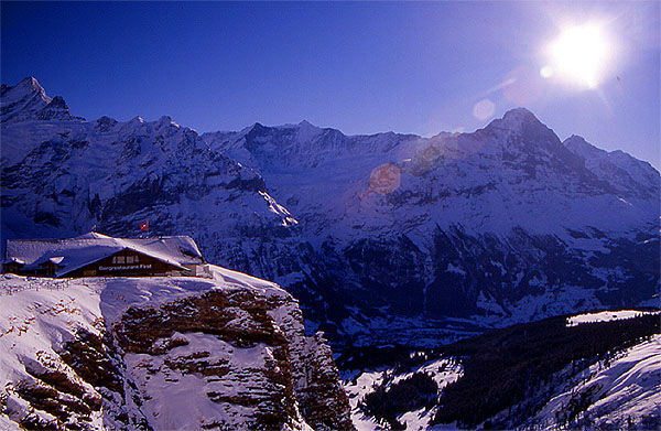 The restaurant at First (2168m) - First
<br>
Photo: Robert Downie - January 2002 (EOS 300) 