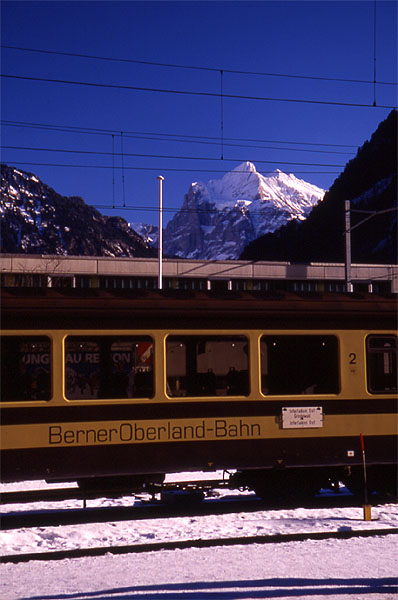 The Berner Oberland Bahn 
<br>
Photo: Robert Downie - January 2002 (EOS 300) 