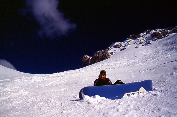 Ady - (Red 4)  Weisshorn (2776) - Valbella 
<br>
Photo: Robert Downie - February 2002 (EOS 300) 
