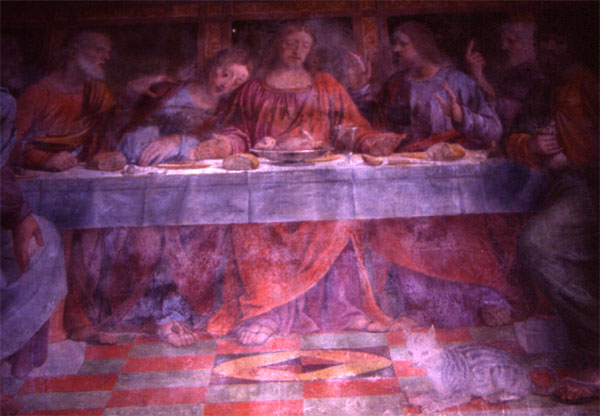 La Crocefissione di Bernardino Luini in S. Maria degli Angeli a Lugano
<br>
Mural in St Mary of the Angels Church dating from 1529.
<br>
Photo: Robert Downie - December 2001 (EOS 300) 
