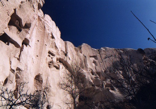 A once inhabited canyon.  One days walk from G�reme Valley.
<br>
Photo: Robert Downie - January 2001 (EOS 300)