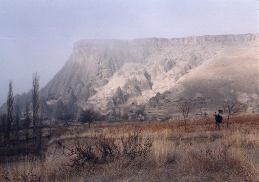 Selime.  The northern end of the Ilhara Canyon.  Some scenes from the original star wars were filmed here.
<br>
Photo: Robert Downie - January 2001 (EOS 300)