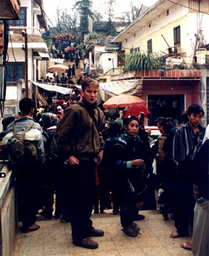 Myself at the weekend market - Sapa
<br>
Photo: Unknown Photographer - December 1998 (EOS IX) 