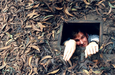 Myself in an old Viet Cong war tunnel - Cu Chi Tunnels
<br>
Photo: Unknown Photographer - December 1998 (EOS IX) 